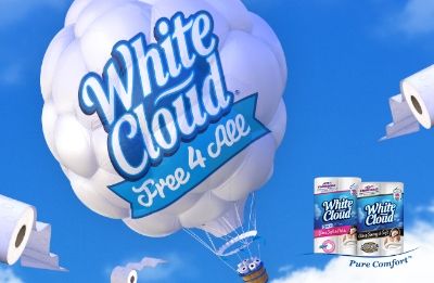 Free 4 All With White Cloud Bath Tissue 