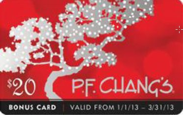 pf changs bonus card