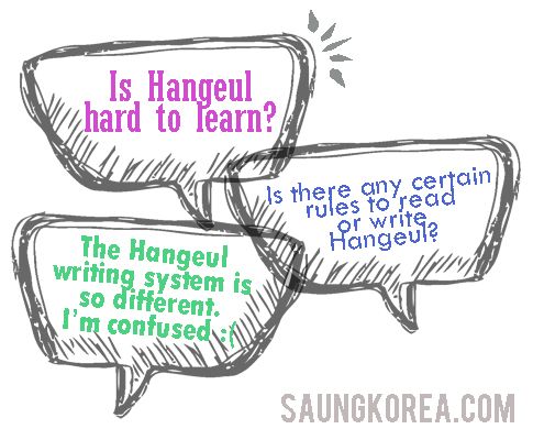 how to write Hangeul