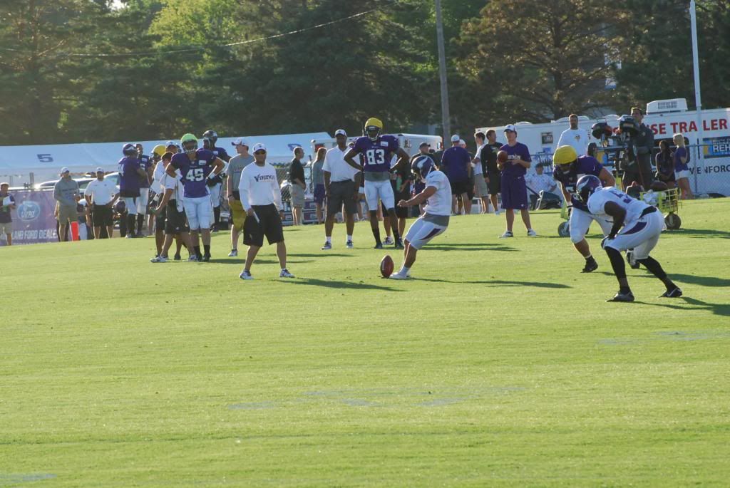 Blair Walsh at Vikings Camp