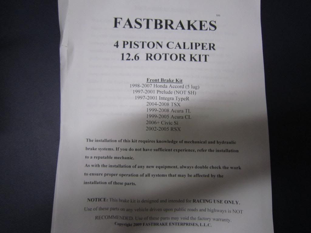 NC XLR8 Civic R18 Big Brake Kit 8th Generation Honda Civic Forum