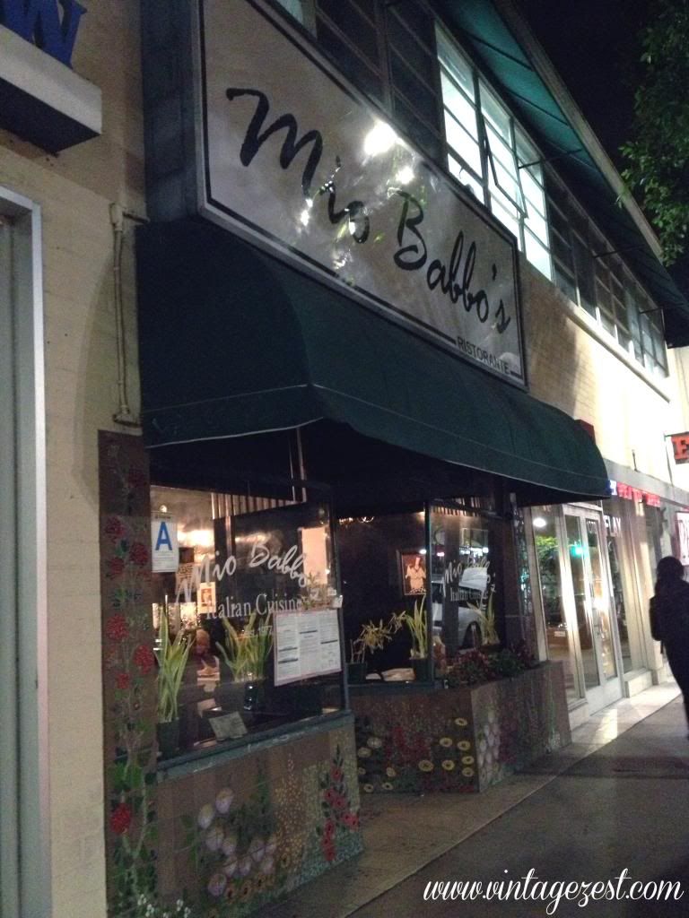 Mio Babbo's (Los Angeles, CA) on The Episodic Eater