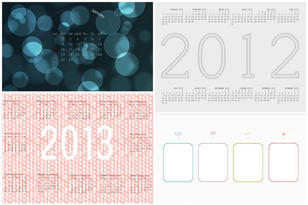 2014 Computer Desktop Wallpaper Download - A Chalkboard Calendar!