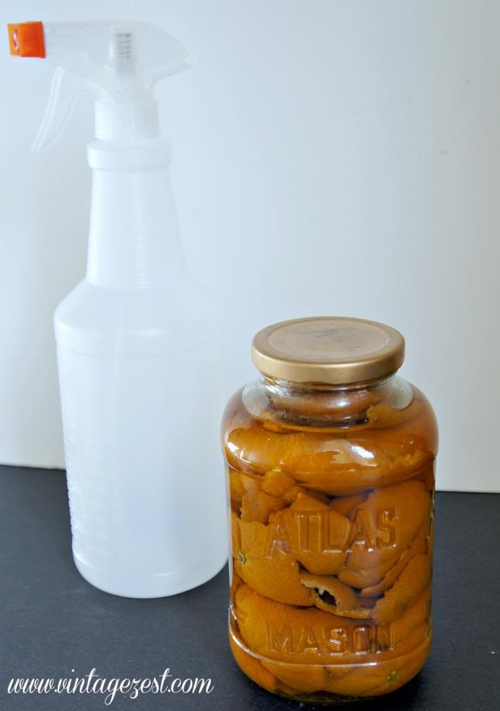 DIY Homemade Orange Cleaner - Easy and Chemical-Free on Vintage Zest