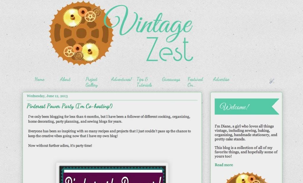 Vintage Zest's Mini Facelift! (a.k.a. My Blog Layout Redesign) on Diane's Vintage Zest!