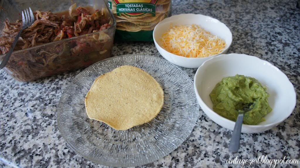 Ropa Vieja Tostada Pizzas on Diane's Vintage Zest!  #recipe #cuban #beef