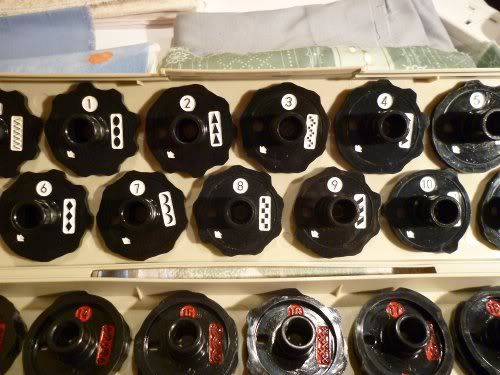 Sewing machine pattern cams