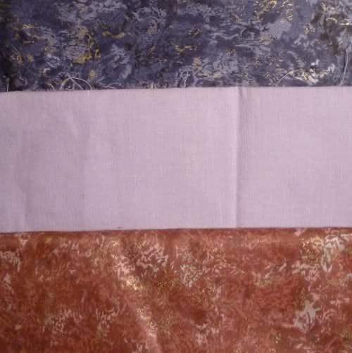 rd, blue and purple fabrics