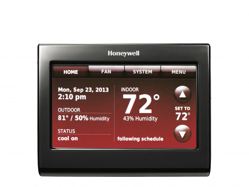 honeywell alarm keypad thermostat