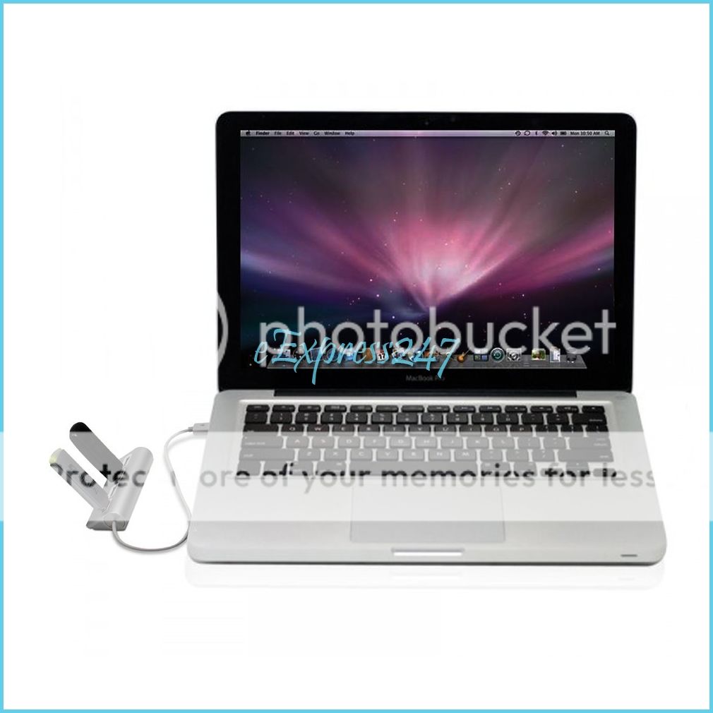 Satechi Premium 4 Port Aluminum USB Hub 9 5" Cable for Mac PC
