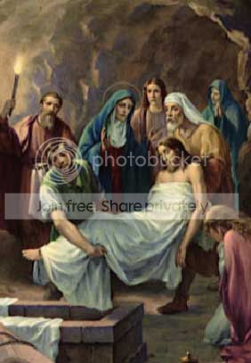 Fourteenth Station: Jesus is laid on the tomb