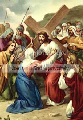 Fourth Station: Jesus meets His mother