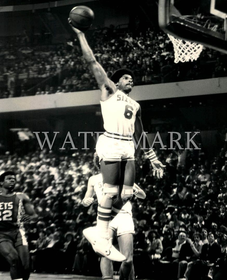 Julius Erving DrJ Free Throw Line Dunk Philadelphia 76ers Sixers 8x10 ...